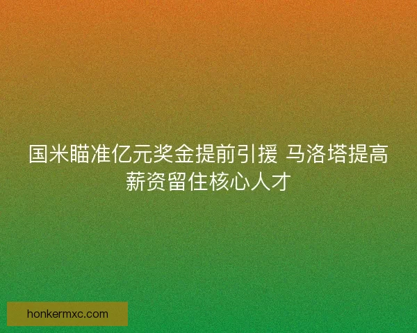 国米瞄准亿元奖金提前引援 马洛塔提高薪资留住核心人才